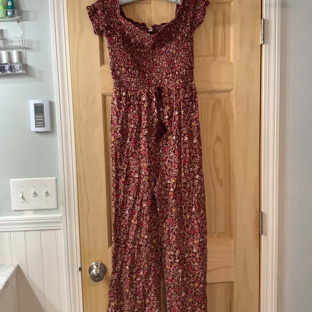 Xhilaration floral off the shoulder jumpsuit!